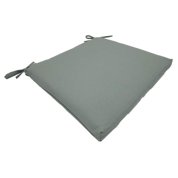 Sage Canvas Outdoor Square Seat Cushion