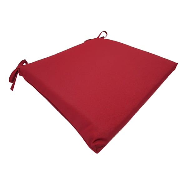 Brick Red Canvas Outdoor Square Seat Cushion