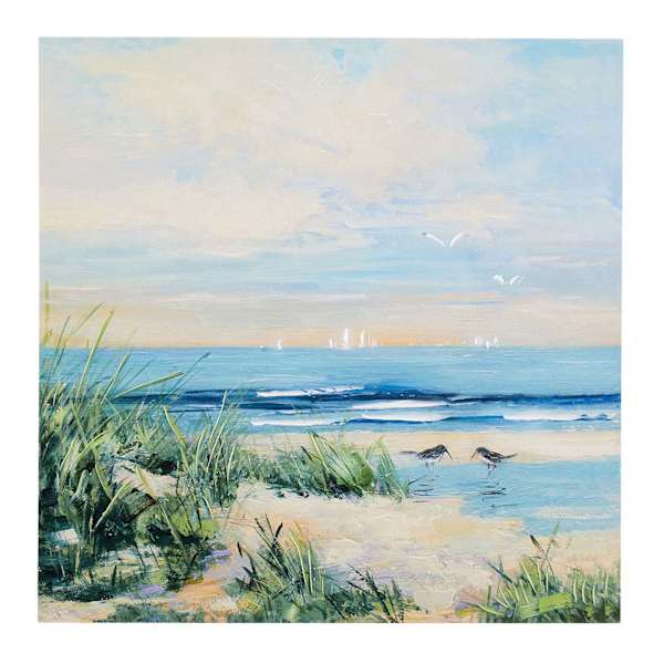 Coastal Landscape Canvas Wall Art, 24"