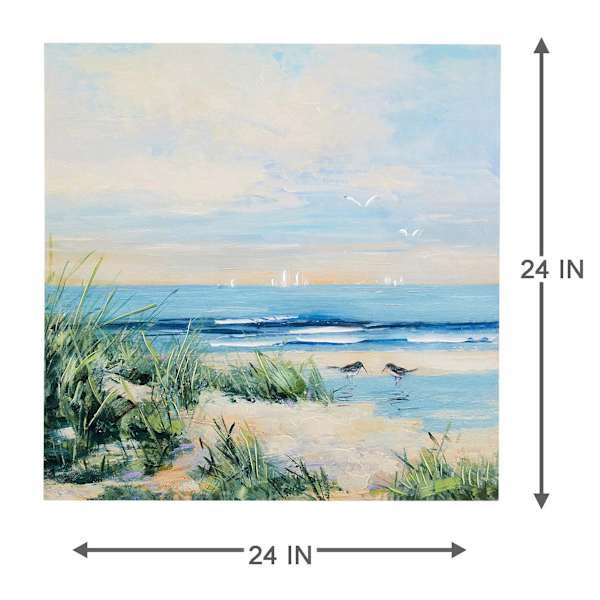 Coastal Landscape Canvas Wall Art, 24"
