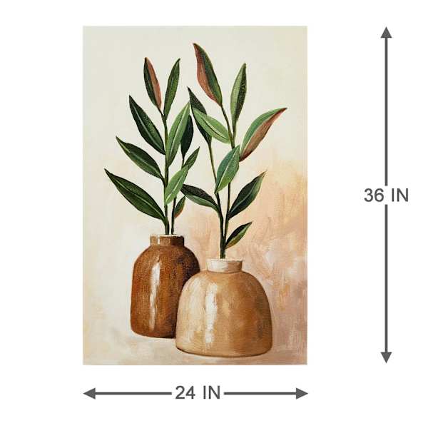 Vase Duo Canvas Wall Art, 24x36