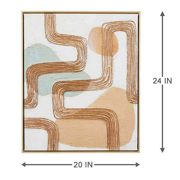 Soul Searcher Framed Abstract Canvas Wall Art, 20x24