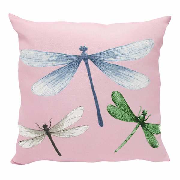 Providence Trio Dragonfly Outdoor Throw Pillow, 16"