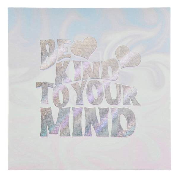 Be Kind To Your Mind Canvas Wall Sign, 11x14