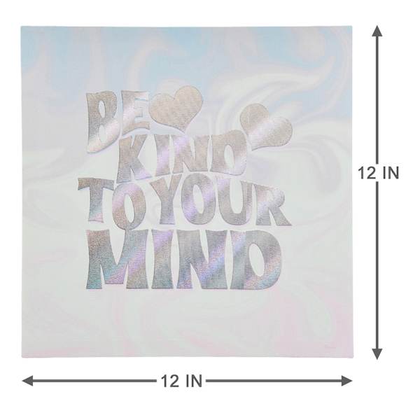 Be Kind To Your Mind Canvas Wall Sign, 11x14