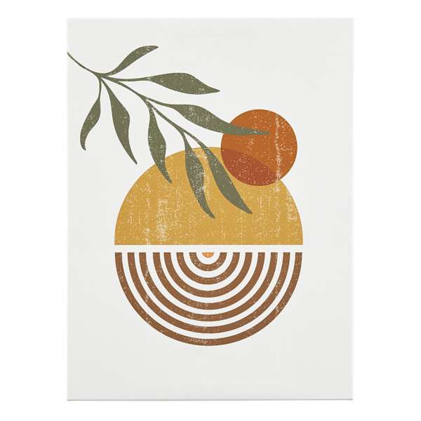 Abstract Botanical Canvas Wall Art, 12x16