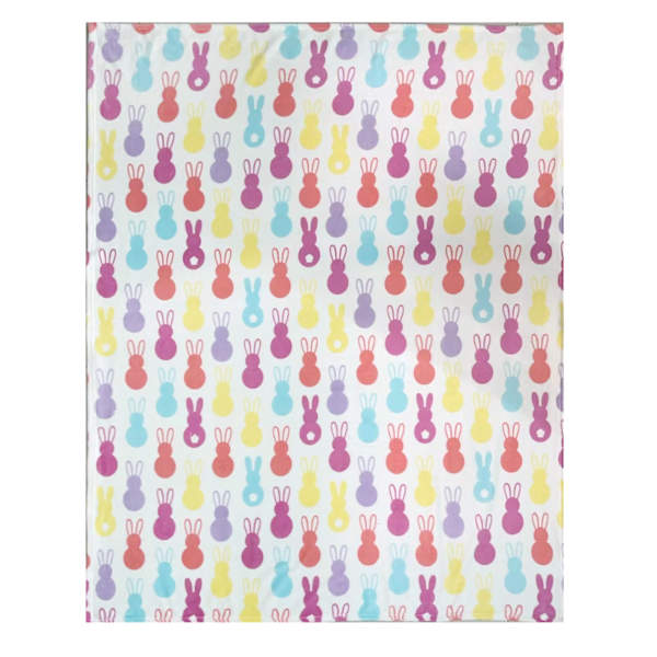 Bunny Brights Plush Throw Blanket, 50x60