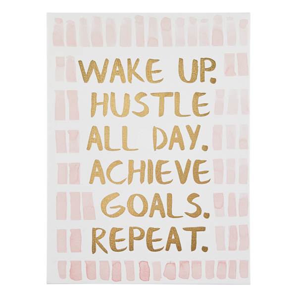 Wake Up Hustle Canvas Wall Art, 12x16