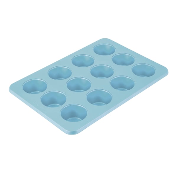 KitchenAid Mineral Water Blue 12-Cup Nonslip Muffin Pan