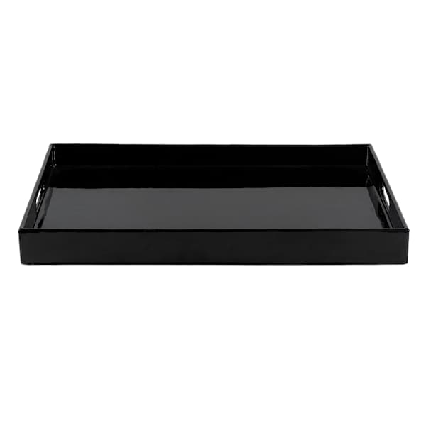Black Enameled Tray, 19x14