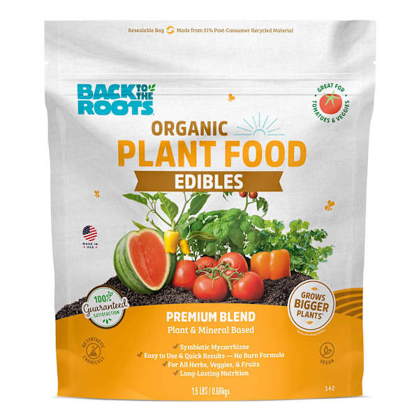 Back to Roots Organic Edible Plant Food, 1.5lb