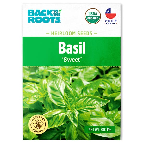 Back to Roots Heirloom Seeds, Sweet Basil