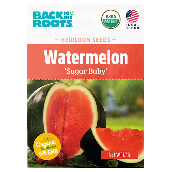 Back to Roots Heirloom Seeds, Watermelon Sugar Baby