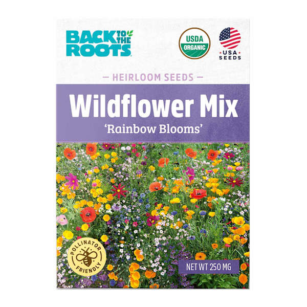 Back to Roots Heirloom Seeds, Wildflower Mix
