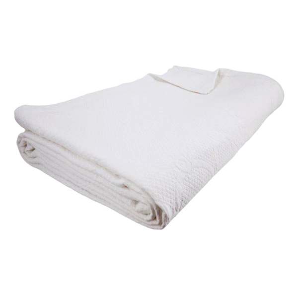 Providence 3-Piece White Link Trellis Matelasse Coverlet Set, Full/Queen