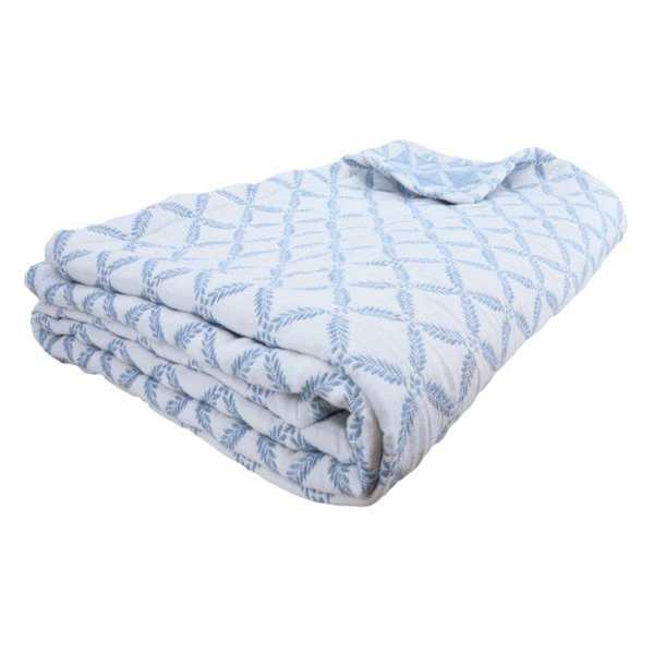Providence 3-Piece Fern Trellis Matelasse Coverlet Set, Full/Queen
