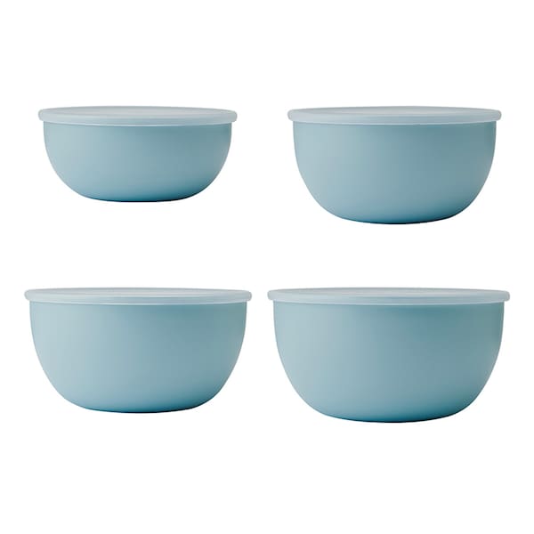 KitchenAid Set of 4 Mineral Water Blue Prep Bowls