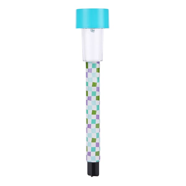 Solar Blue Wavy Check Rocket Light