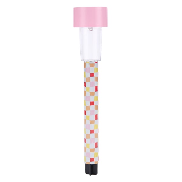 Solar Pink Wavy Check Rocket Light