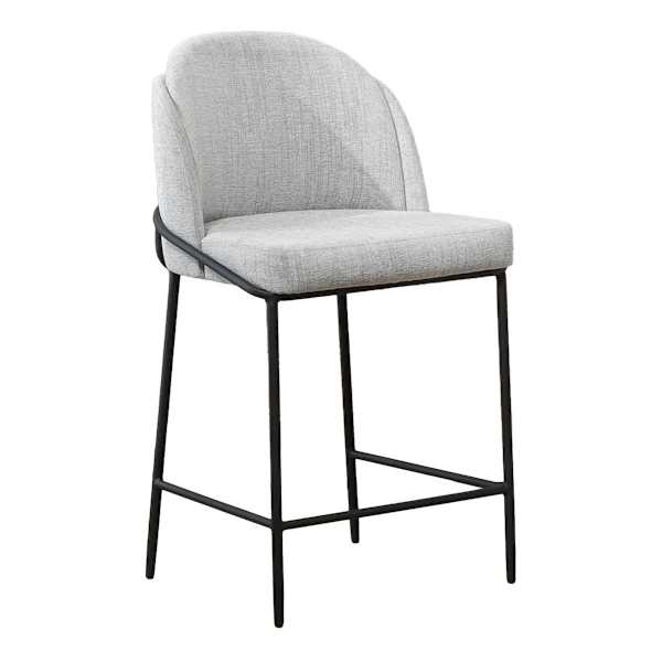 Aria Counter Stool, Light Grey