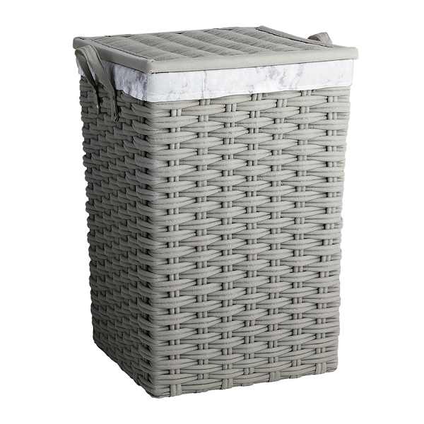 Floor Standing Laundry Hamper with Printed Marble Liner, Extra Large