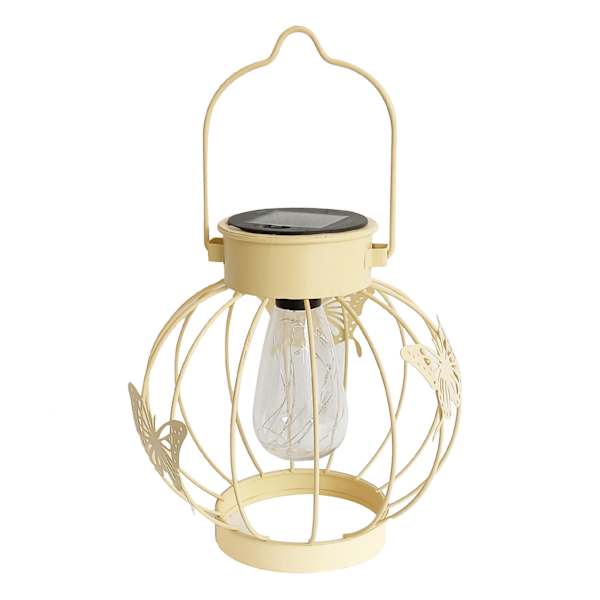 Sunny Club Yellow Butterfly Outdoor Solar Lantern