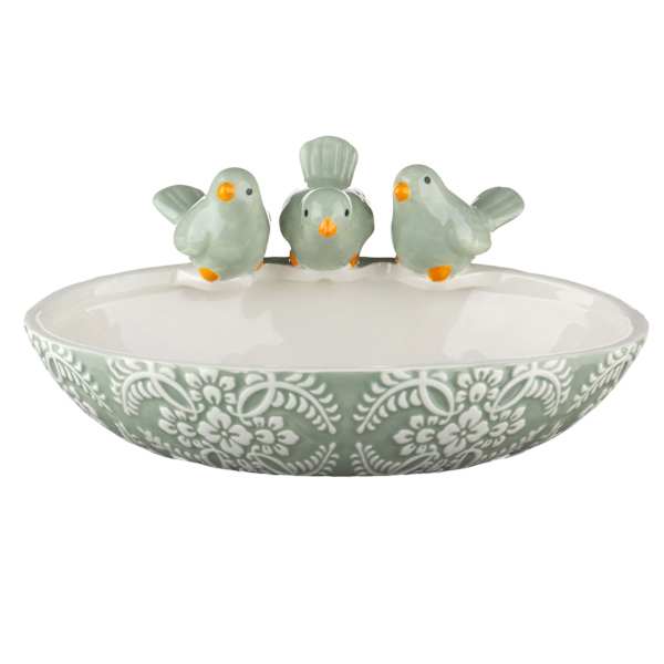 Providence Ceramic Bird Feeder, 8.5"