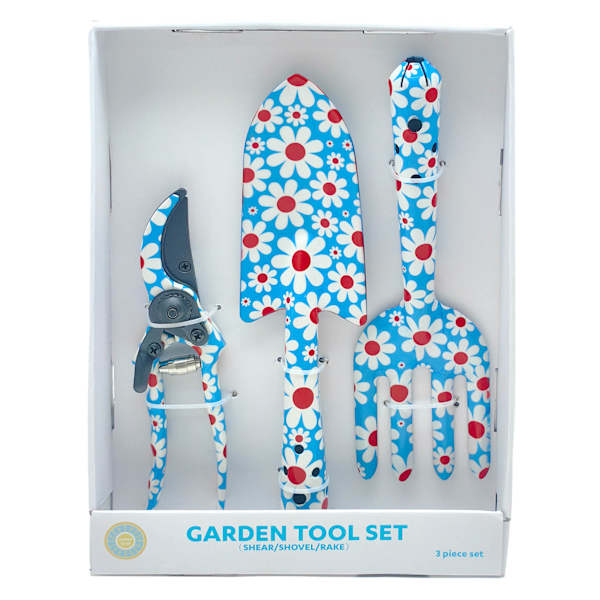 Sunny Club Set of 3 Flower Printed Garden Tools