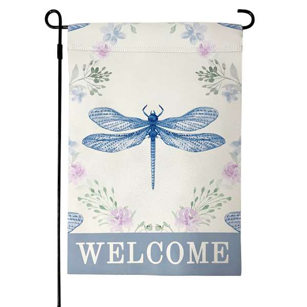 Providence Dragonfly Welcome Garden Flag, 18"