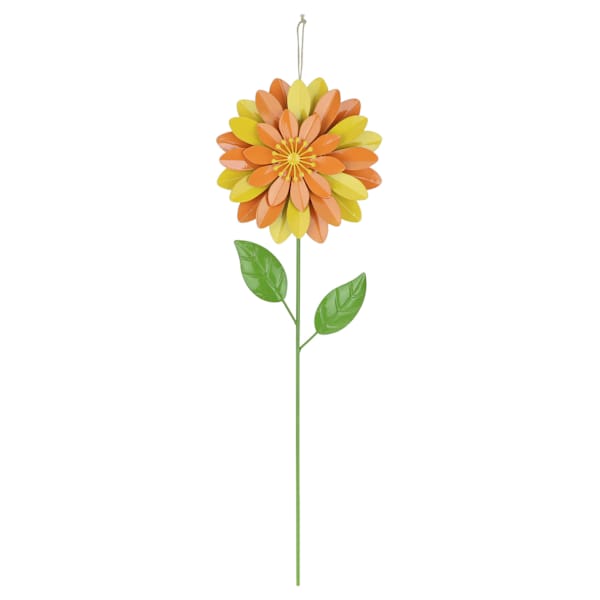Oh Joy! Yellow Metal Flower Yard Stake, 21"