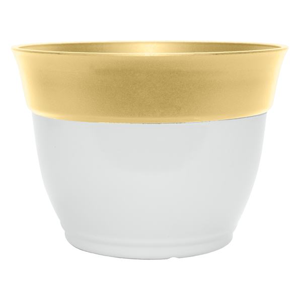 Sunny Club Yellow Two Tone Planter, 11"