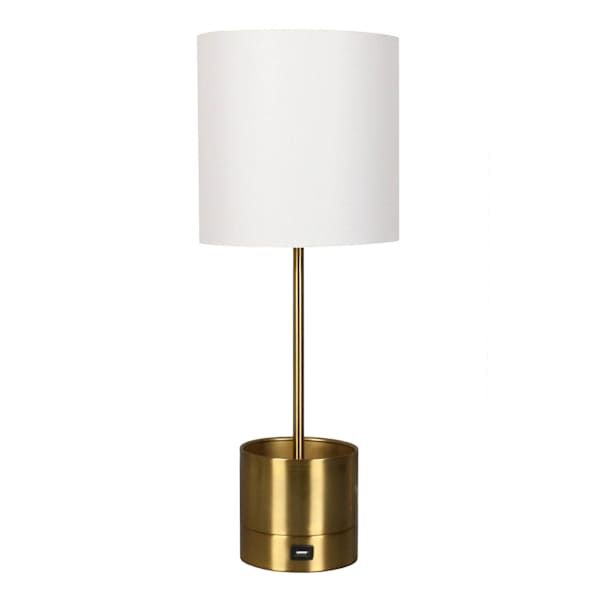 Gold Metal Storage Lamp 20.5