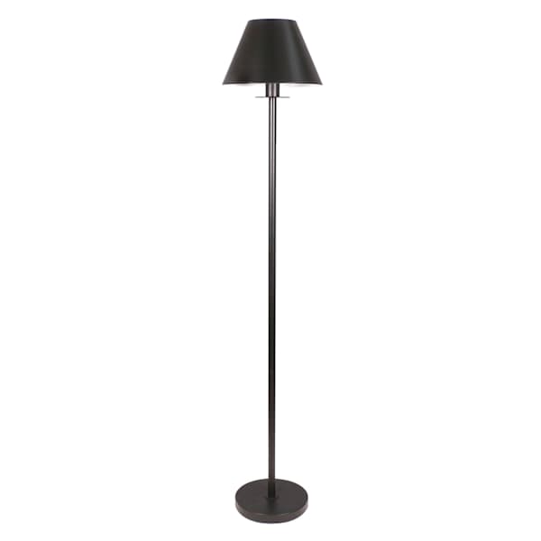 Black Metal Floor Lamp, 63"