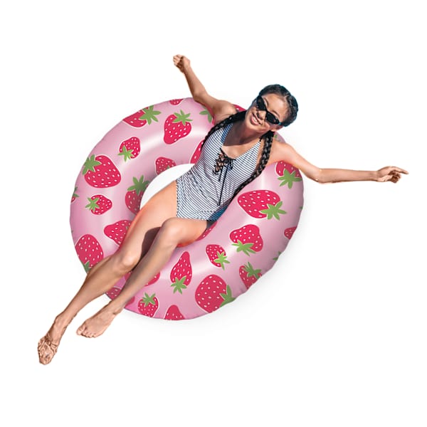 Summer Fun Pool Ring - Strawberry