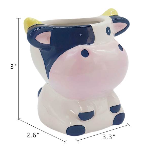 Indoor Mini Cow Planter, 3"