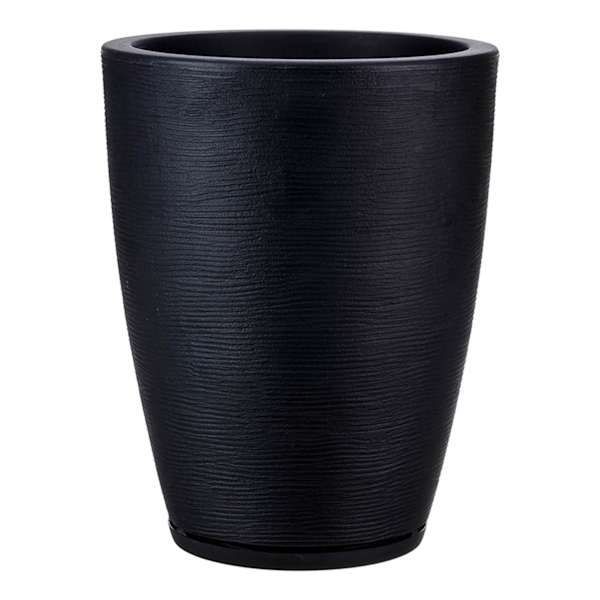 Amsterdam Black Outdoor Planter, Small