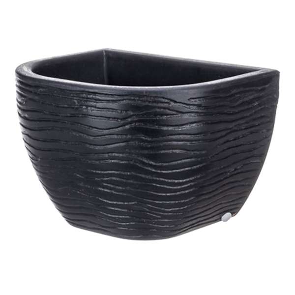Black Wall Outdoor Planter, Small
