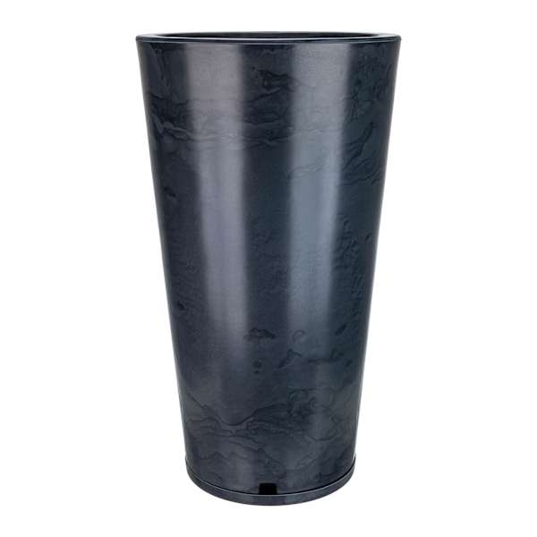 Genebra Black Marble Effect Outdoor Planter, Large