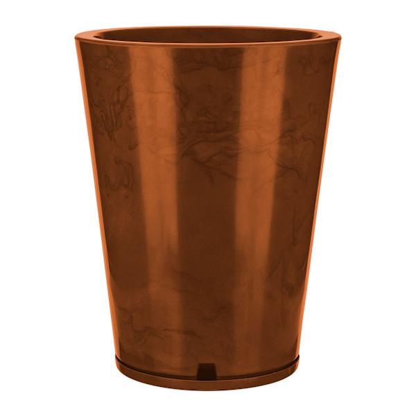 Genebra Coffee Brown Marble Effect Outdoor Planter, Medium