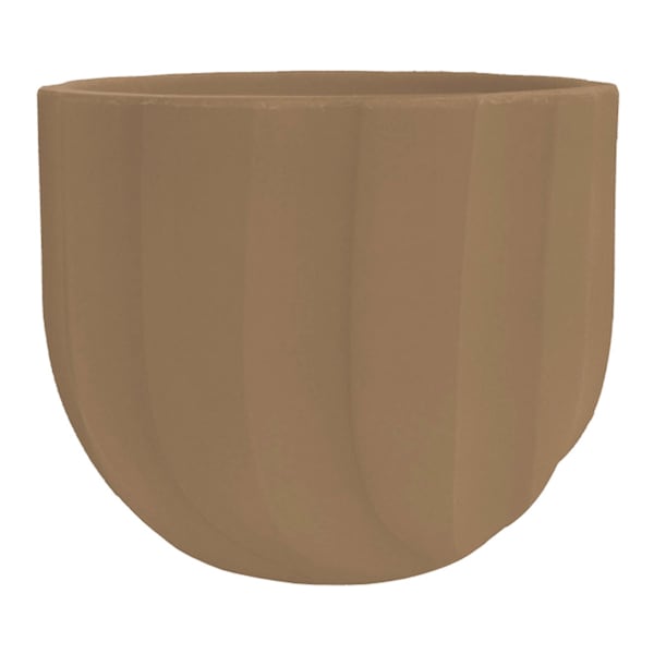 Ochre Spello Ondulato Planter, 6"
