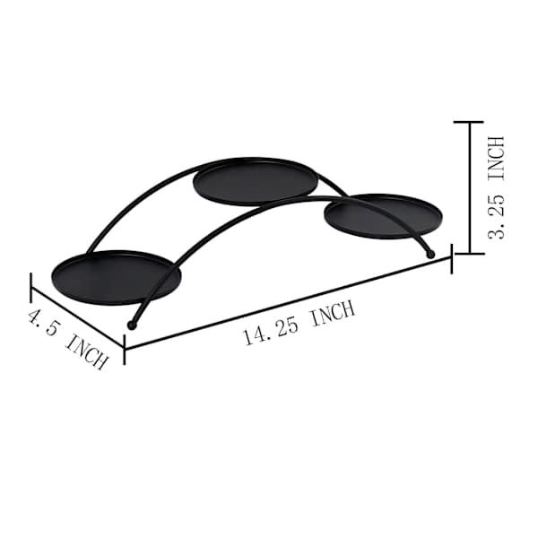 Triple Mini Planter Plant Riser, 14.3x4.5