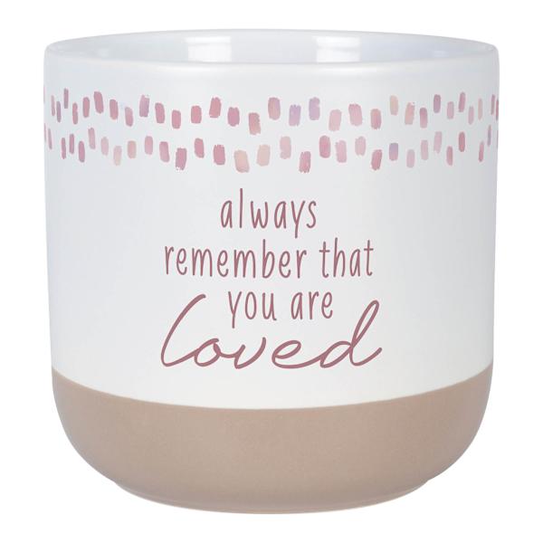 Indoor You Are Loved Sentiment Planter, 5,5"