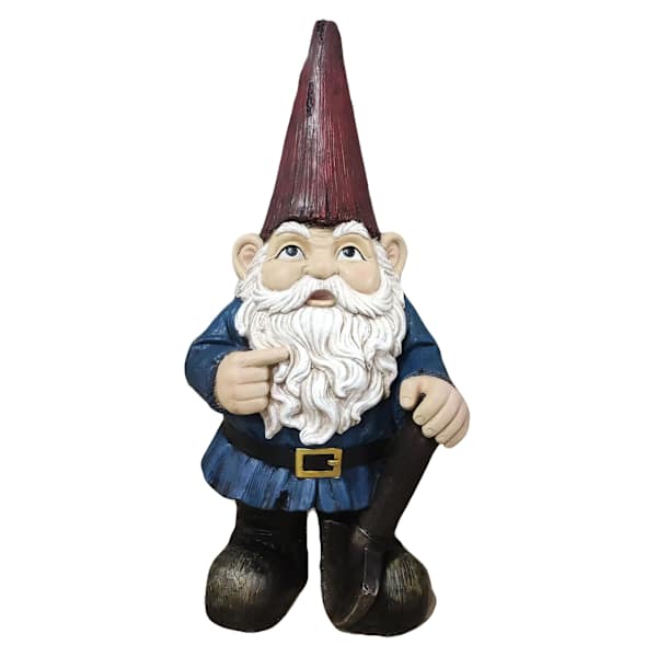 Oversized Garden Gnome Outdoor Garden Statue, 36"