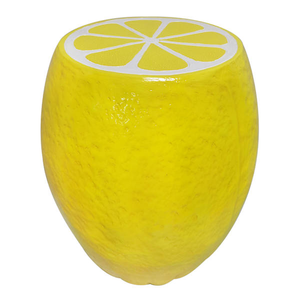 Lemon Outdoor Garden Statue, 18"