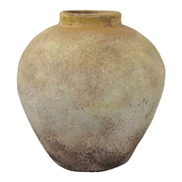Neutral Ceramic Vase, 7.5"