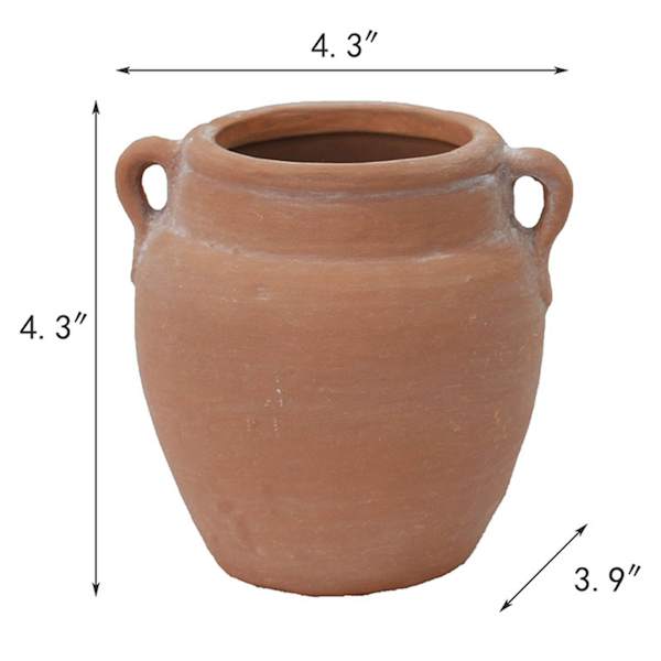 Terracotta Ceramic Pot, 4"