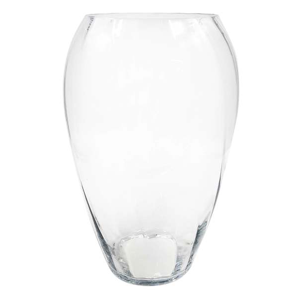 Clear Glass Vase, 15.6"