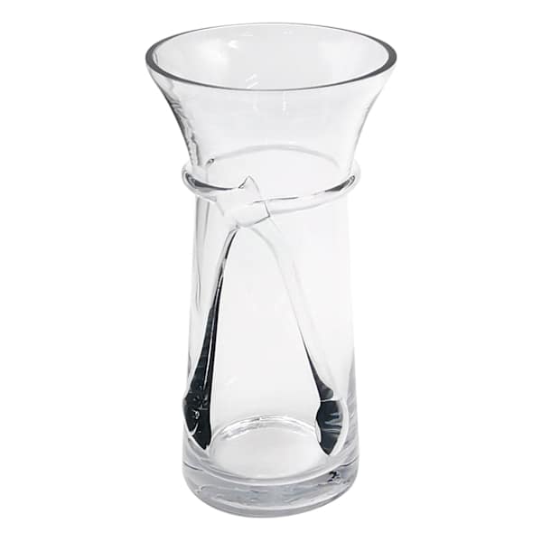 Clear Glass Vase, 11"