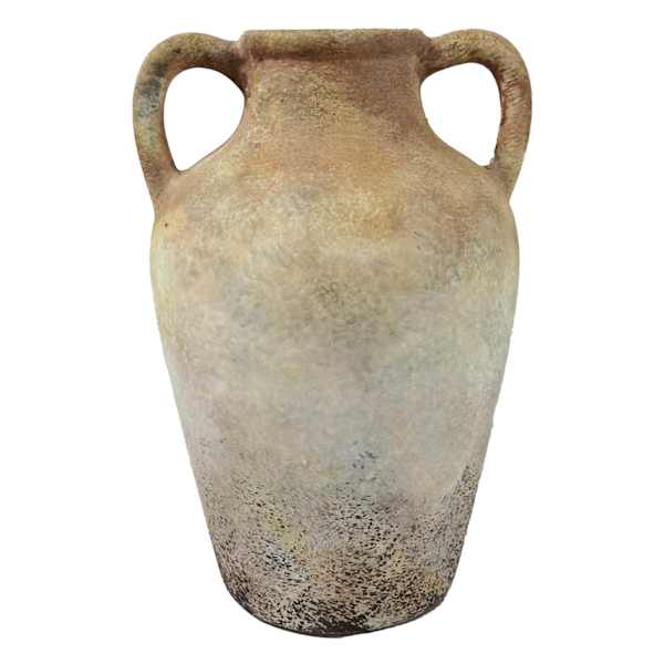 Neutral Ceramic Vase, 10.75"