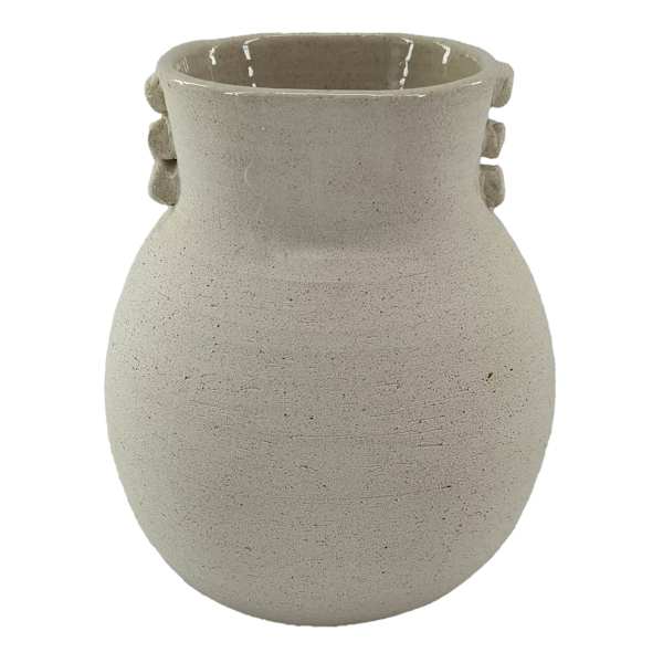 Natural Textured Pot with Dots, 8.75"